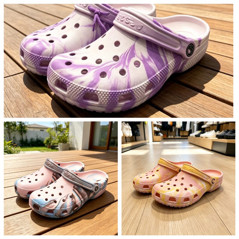 Summer Color-Blocked Celebrity Classic Clogs, Unisex Couple Shoes, Outdoor Sports Beach Sandals, Slippers