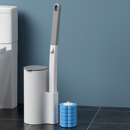Wall-mounted bathroom cleaning toilet brush set without dead corners household deodorizing and antibacterial disposable toilet brush