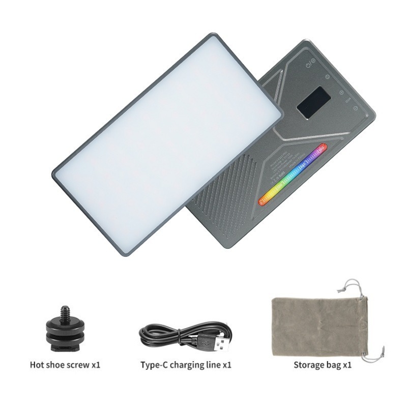 Control de APP Cámara RGB Luz de bolsillo Video en vivo Fotografía profesional Luz de iluminación Cámara a todo color Luz de relleno de teléfono móvil