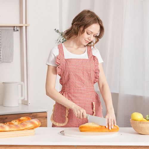 Apron workwear pure cotton kitchen home use 2025 new model popular commercial restaurant dedicated cooking custom menu