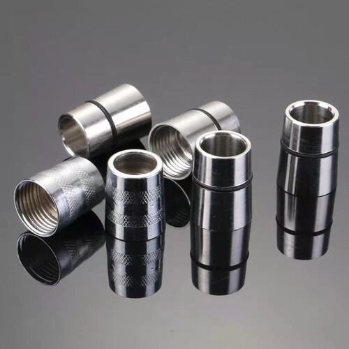Showerhead soft tube connection accessories 4-way adapter nut Household shower spray outlet tube shower copper nut 304