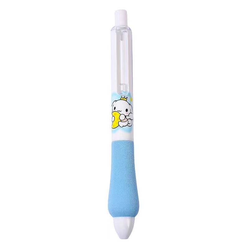 Sanrio bolígrafo de presión de funda de esponja de alto valor estudiante 0.5 bolígrafo de góner lindo de secado rápido ST bolígrafo de agua negra al por mayor