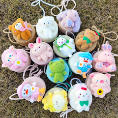 Summer Grass Weave Bag 2023 New Fashion Children's Bag for Girls Cute Crossbody Woven Small Round Bag for Boys and Girls Wholesale