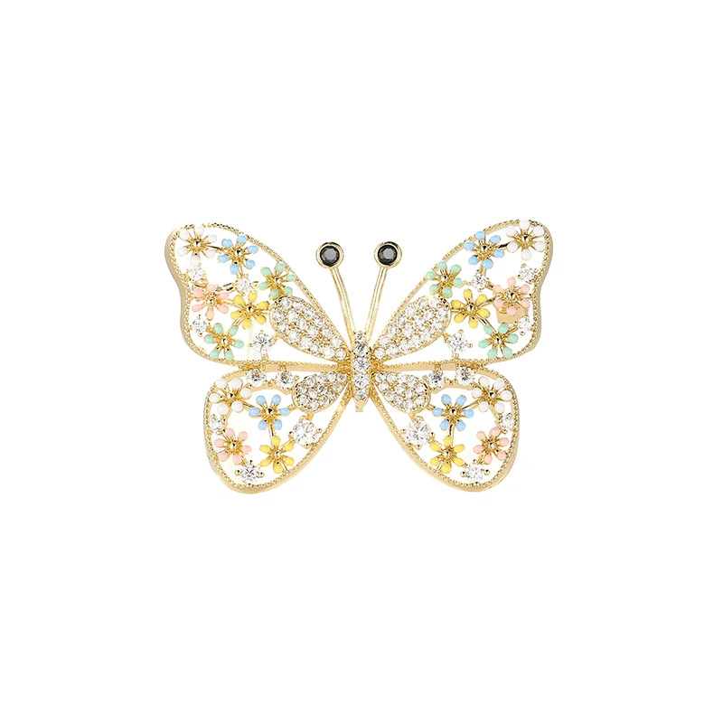 天奢珠宝 High-end fresh cartoon brooch from pearl, cardigan lapel pin, pin, Birthday gift