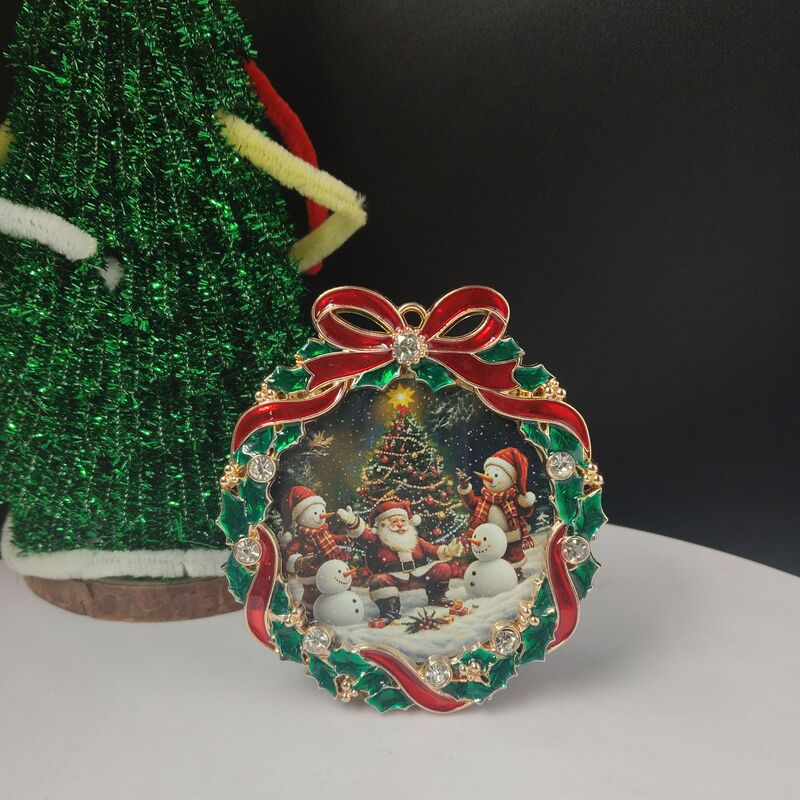 Enamel Christmas Metal Photo Frame Model Room Soft Decoration Table Decoration Metal Photo Frame