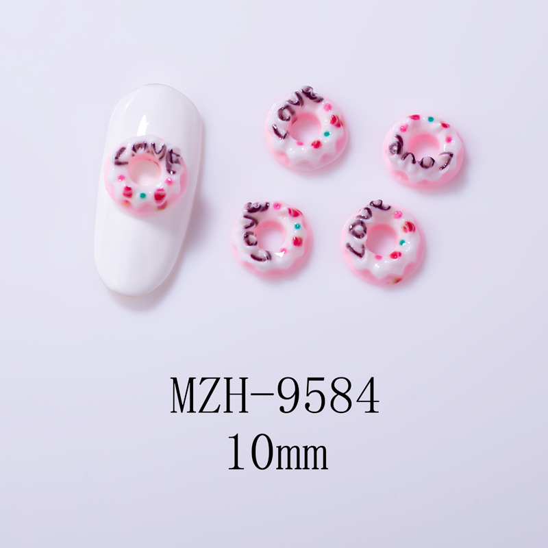 4g Weight Nail Decoration Accessories Nail Supplies 10 PCS/Package Quantity Resin Material Cartoon, Star, Moon Pattern Cute, Sweet Style Cute Sweet Cartoon Star Moon Resin Nail Decoration Accessories 10 PCS/Package 13