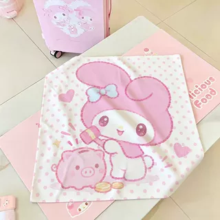 粉嫩美乐蒂波点魔术百贴布少女心收纳包相机镜头自粘布宠物包裹布