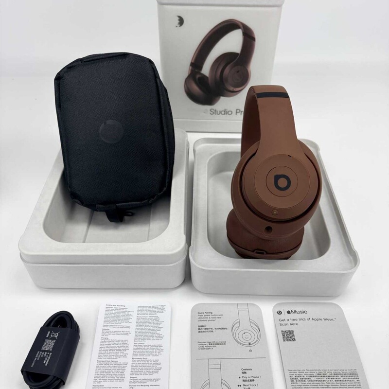 New High-End Studio Pro Over-Ear Headphones with Active Noise Cancellation, Wireless Bluetooth Earphones with Pop-Up Earpiece New High-End Studio Pro Over-Ear Headphones with Active Noise Cancellation, Wireless Bluetooth Earphones with Pop-Up Earpiece