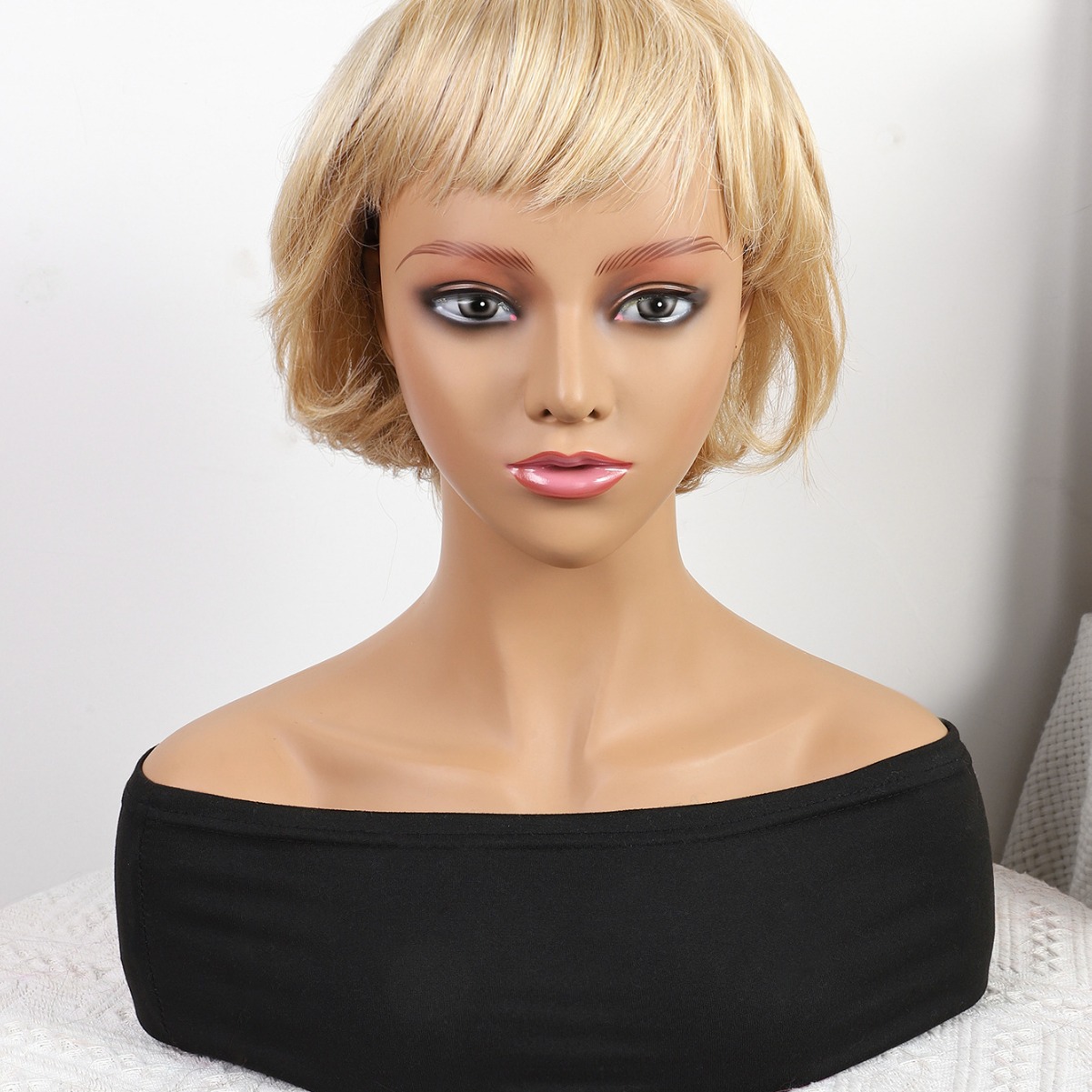 Fibra química al por mayor bob cabello pelucón mecánico pelucón cubierta de pelo