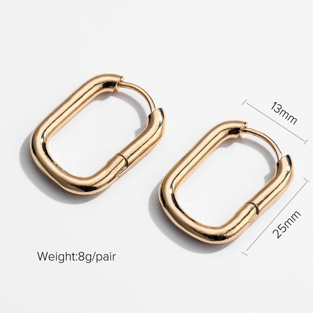 Nihaojewelry Wholesale Jewelry Simple Copper Gold-plated Geometric Earrings display picture 20