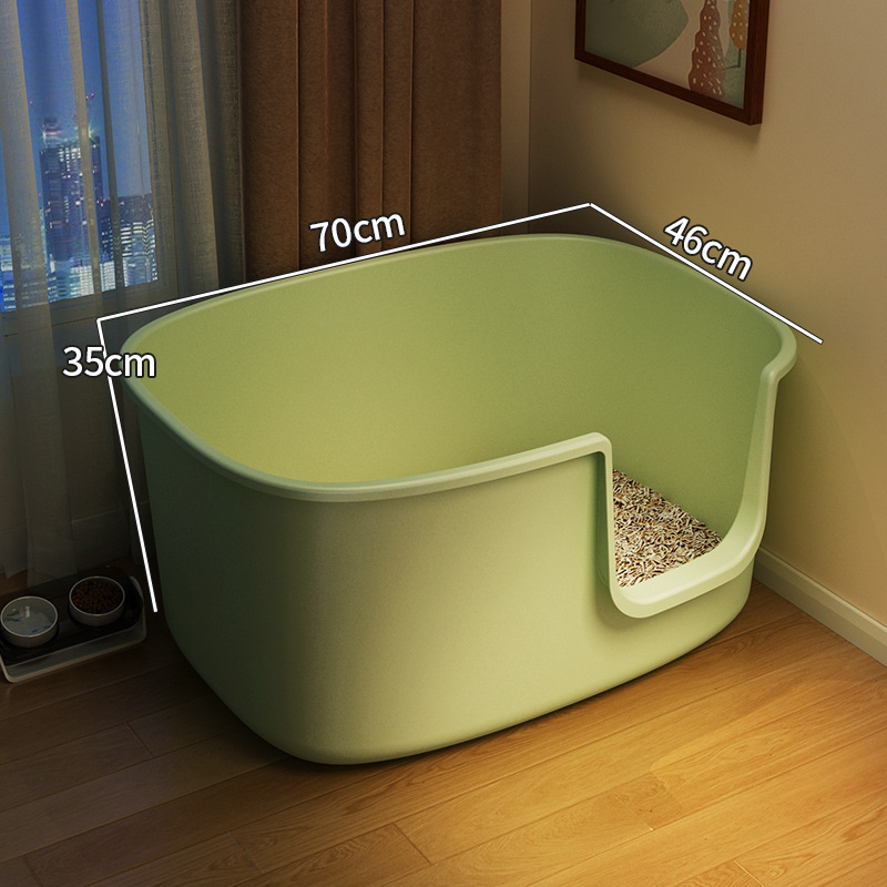 [빅맥-그래스그린] 70*46*35cm 고양이 배변 국자 포함