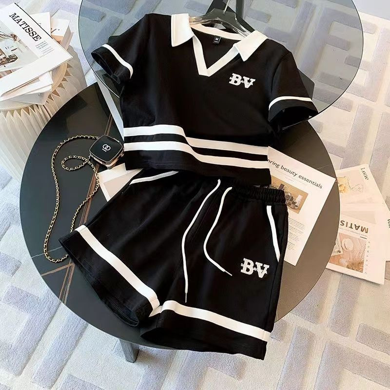 Summer Sports Outfit For Women 2026 New Fashionable Korean Style Loose Youthful High-End Casual Two-Piece Shorts Set_ecoleips.com