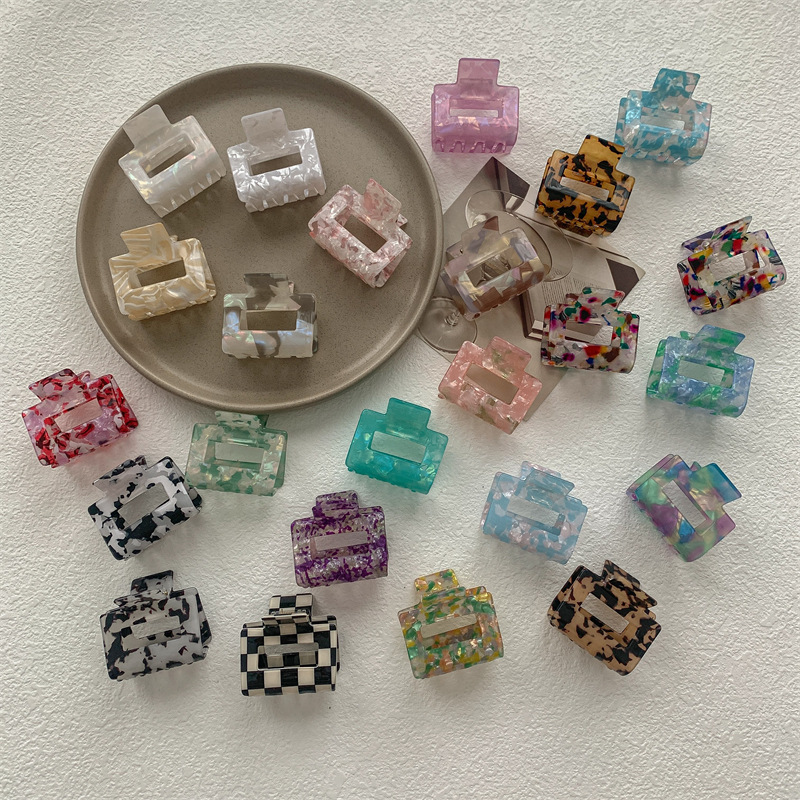 30g Weight Hair Clip, Hair Claws Hair Accessories Type Fashion Women'S Geometric Horse Acetic Acid Sheets Hair Clip Hair Claws