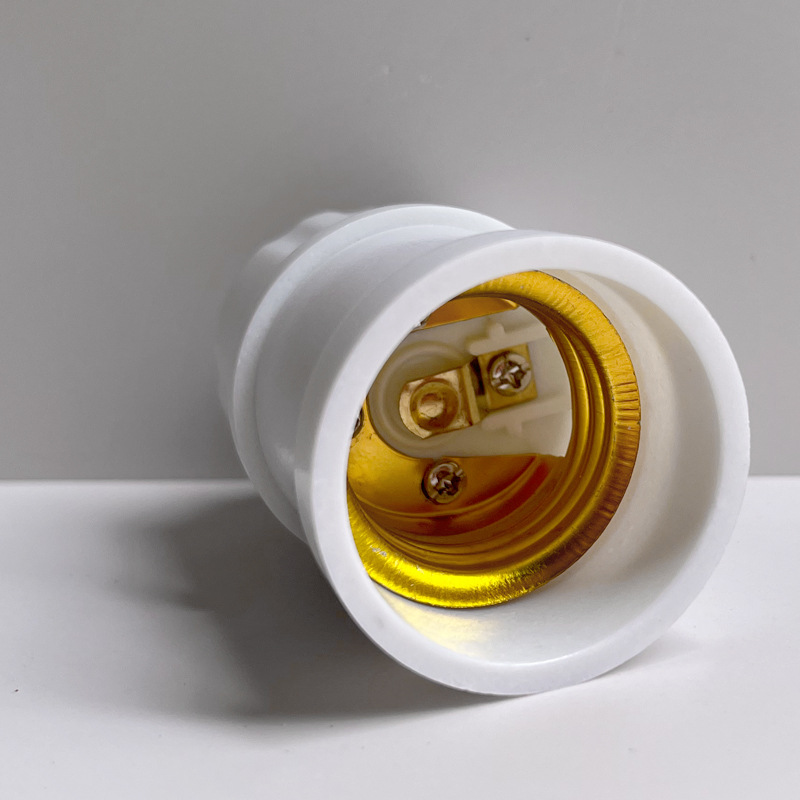 Directo de fábrica E27 soporte de la lámpara tornillo plástico resistente a la presión soporte de la lámpara plana titular de la lámpara de techo engrosada de plástico ingeniería al por mayor