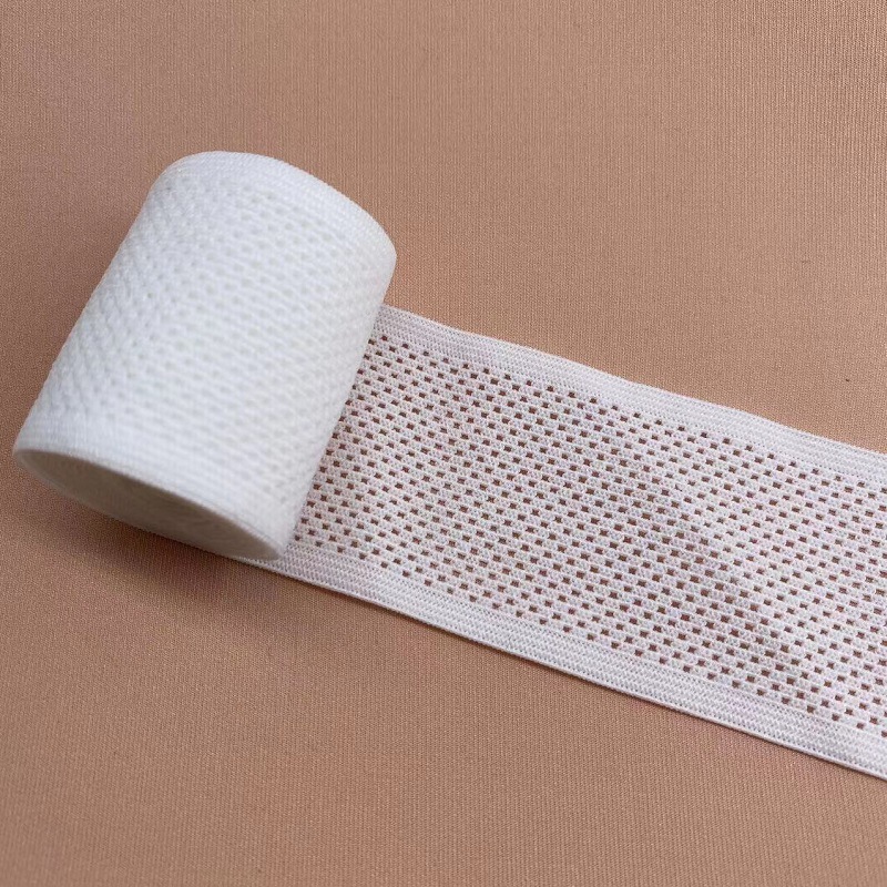 金莉4ＣＭ网眼弹力带锦纶包根材质松紧带厂家直销弹力绳氨纶材质