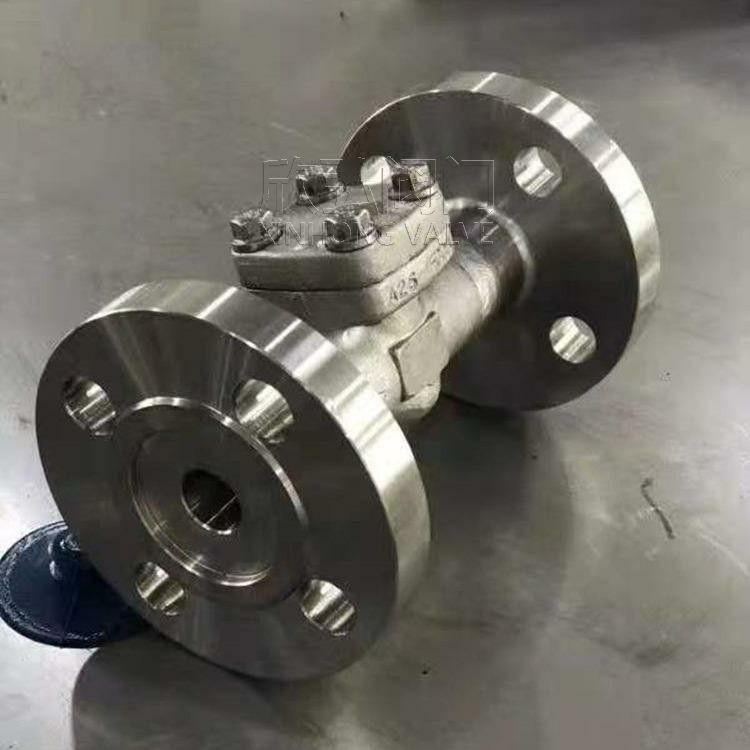 H44Y锻钢止回阀 法兰 泄压 回水 排渣 电动 欣弘阀门