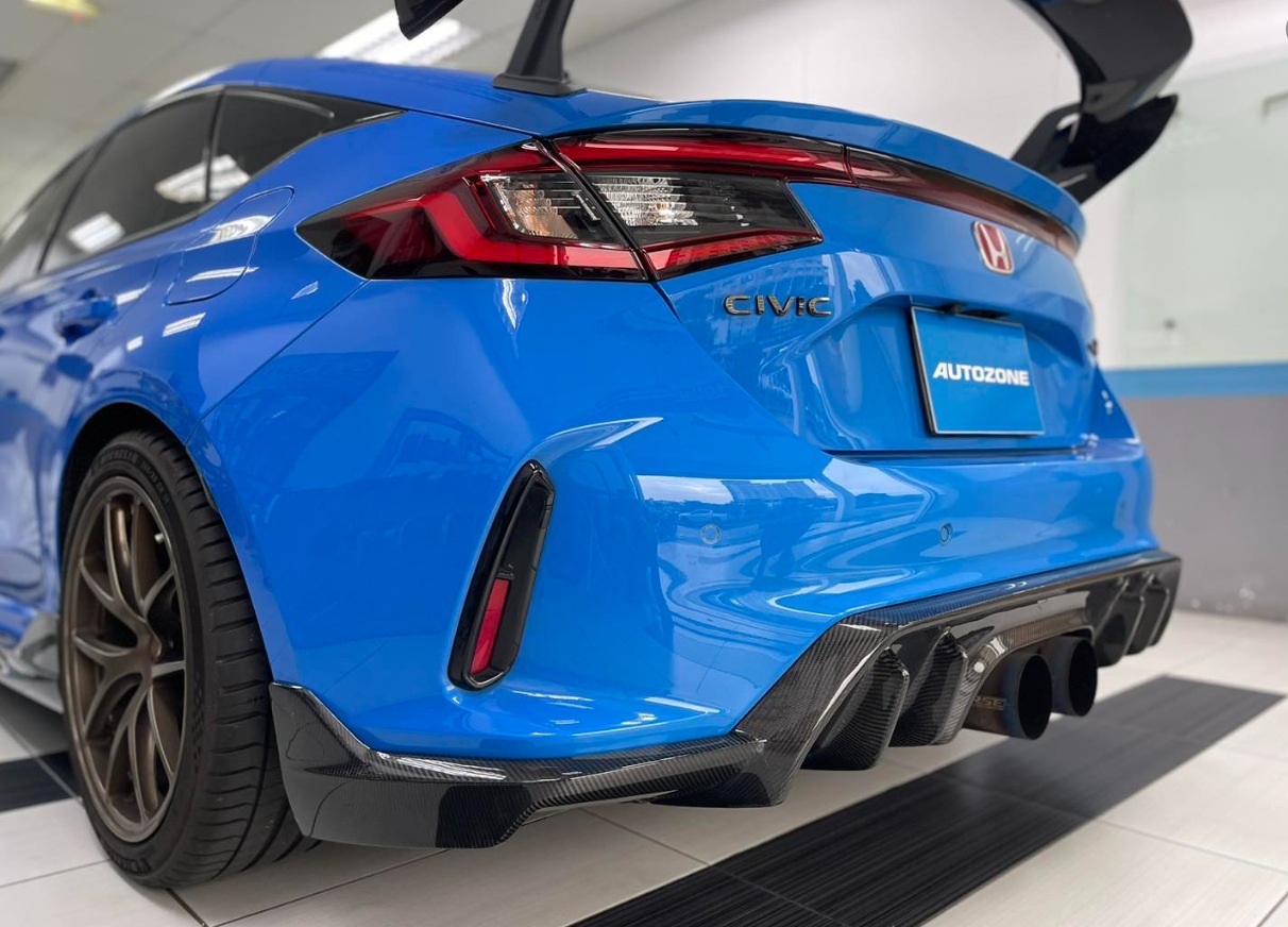 Suitable for Honda 11Th Generation Civic Fl5 Type R Upgraded Carbon Fiber Rear Lip Modification Ad Style Rear Bumper Lip