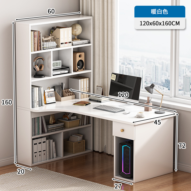 Escritorio de escritorio de computadora escritorio de esquina doméstico escritorio de esquina estante armario combinado en un dormitorio simple escritura de estudiantes escritura mesa de estudio