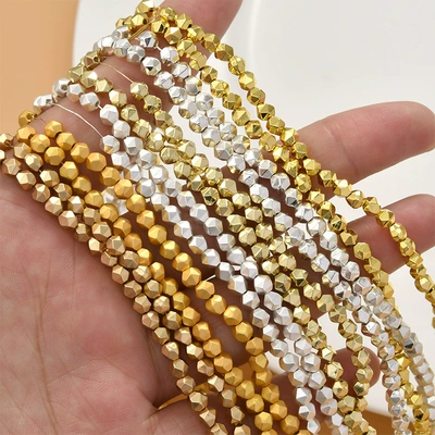 gallstone multi-cut beaded loose | Zərgərlik ara hissələri
