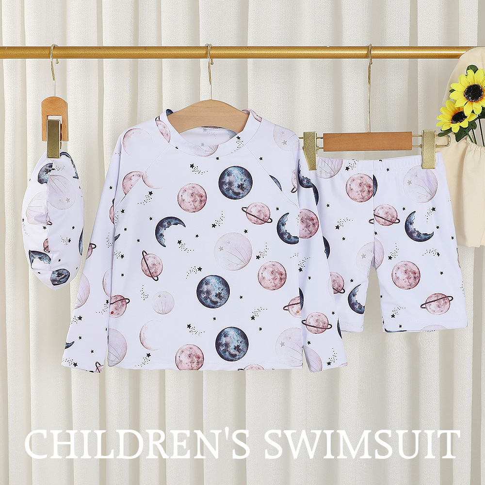 (Cross-border trading), summer children's cartoon cute split swimwear for boys for swimming 5