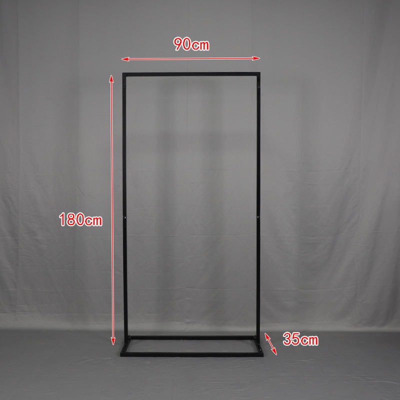 Señales de boda transfronterizas estantes de flores estantes de exhibición cuadrados arcos fiestas de cumpleaños fiestas de compromiso adornos tarjetas de bienvenida de hierro forjado