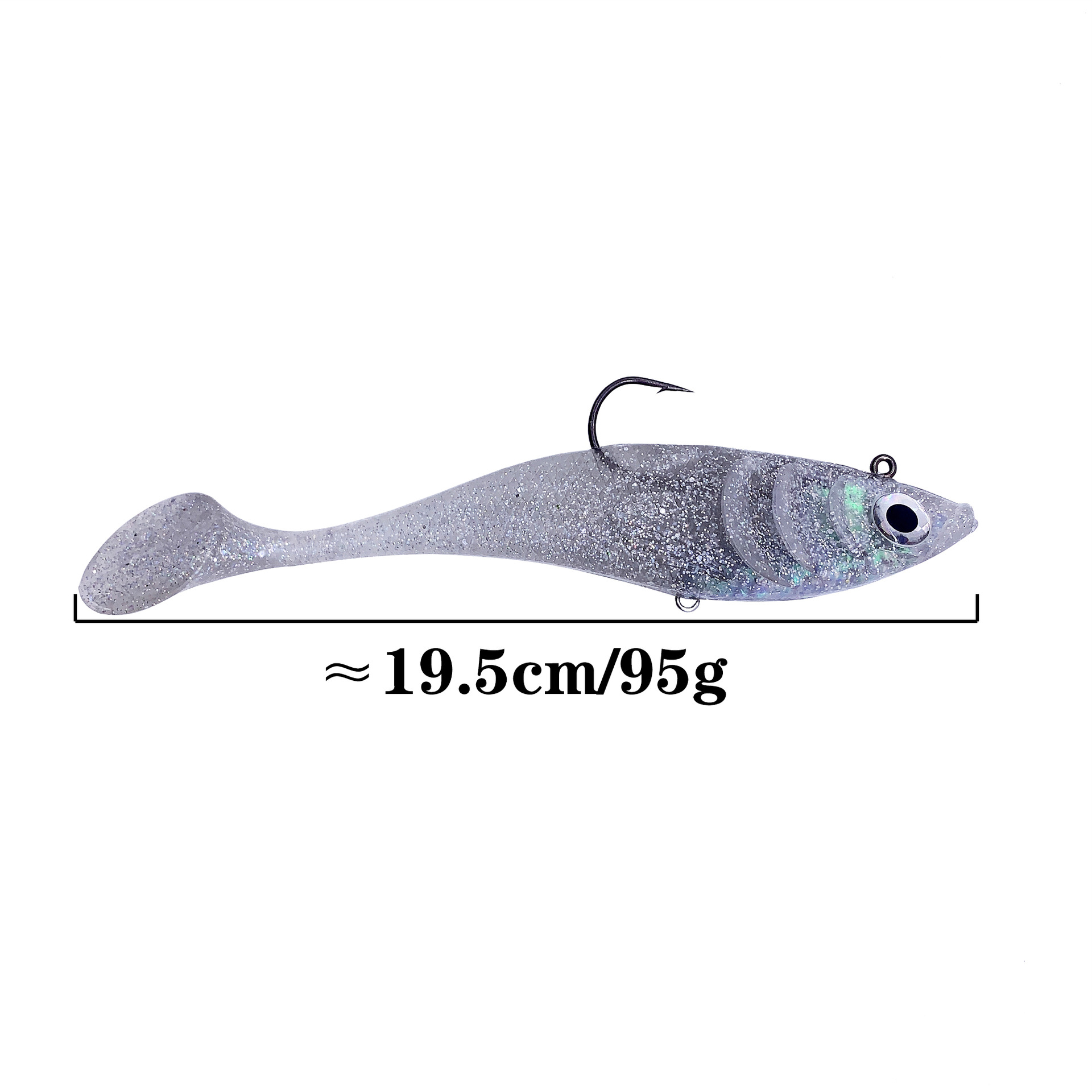 Flutter Paddle Tail Lures Soft Baits Fresh Water Bass Swimbait Tackle Gear