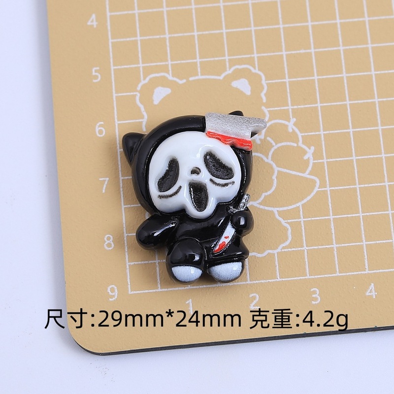 面白いニャーハロウィン漫画手作り diy クリーム接着剤樹脂小物アクセサリーホールシューズバックルジュエリー材料パッケージ|undefined