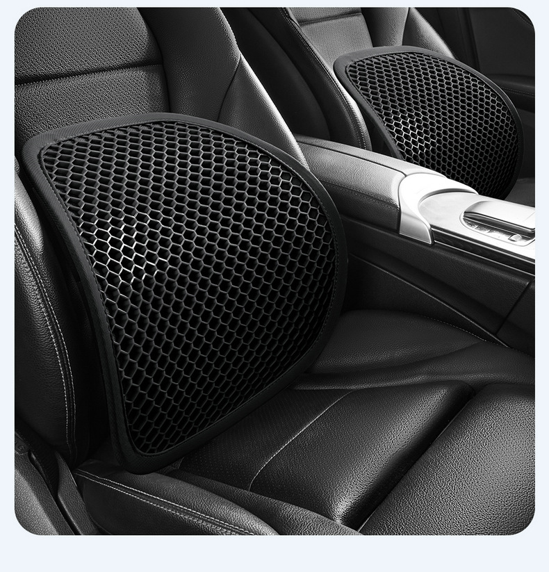 Four Seasons Car Summer Gel Lumbar Support Cushion for Main Seat, Breathable Car Lumbar Pad, Lumbar Support Pillow for Long Sitting