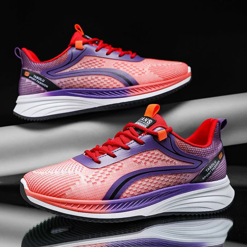 Осень 2023 г. Новая повседневная мужская обувь на толстой подошве Уличные марафонские кроссовки Подбор цвета Сетчатая дышащая модная обувь на мягкой подошве