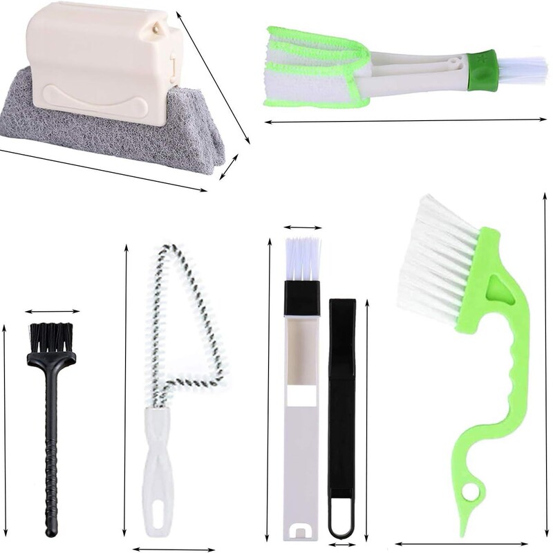 Cross-Border 8-Piece Set of Groove Gap Cleaning Tools, Door and Window Track Cleaning Brushes, Keyboard Air Outlet Groove Corner Gap Cleaning Cross-Border 8-Piece Set of Groove Gap Cleaning Tools, Door and Window Track Cleaning Brushes, Keyboard Air Outlet Groove Corner Gap Cleaning
