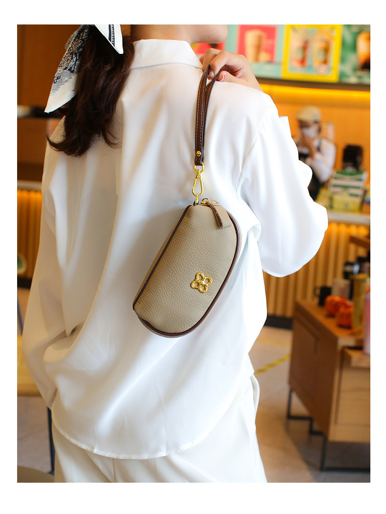 Strato superiore in pelle bovina per telefono cellulare di alta qualità e alla moda, piccola borsa in vera pelle, portafoglio zero, borsa da donna_voghion.com