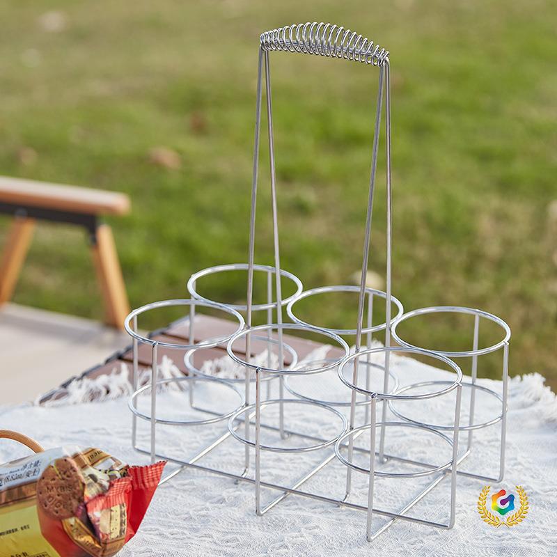 ✅厂家批发加粗酒吧KTV啤酒架六瓶装提篮 烧烤摊提啤酒的架子啤酒