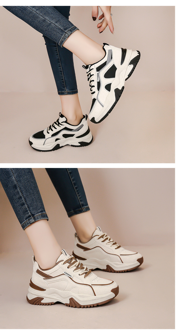 Lady Athletic Shoes Tennis Shoes Sneakers Canvas Rubber Sole Slip Resistant Versatile Lightweight Footwear_voghion.com