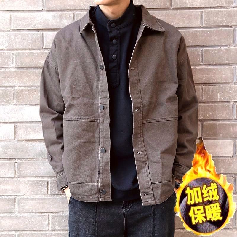 感工装コート男春秋タイプのファッションブランドがゆったりしています。|undefined