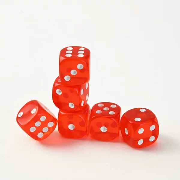 Acrylic rounded Dice Bar chess and card entertainment mahjong ktv points dice transparent sieve color particles wholesale