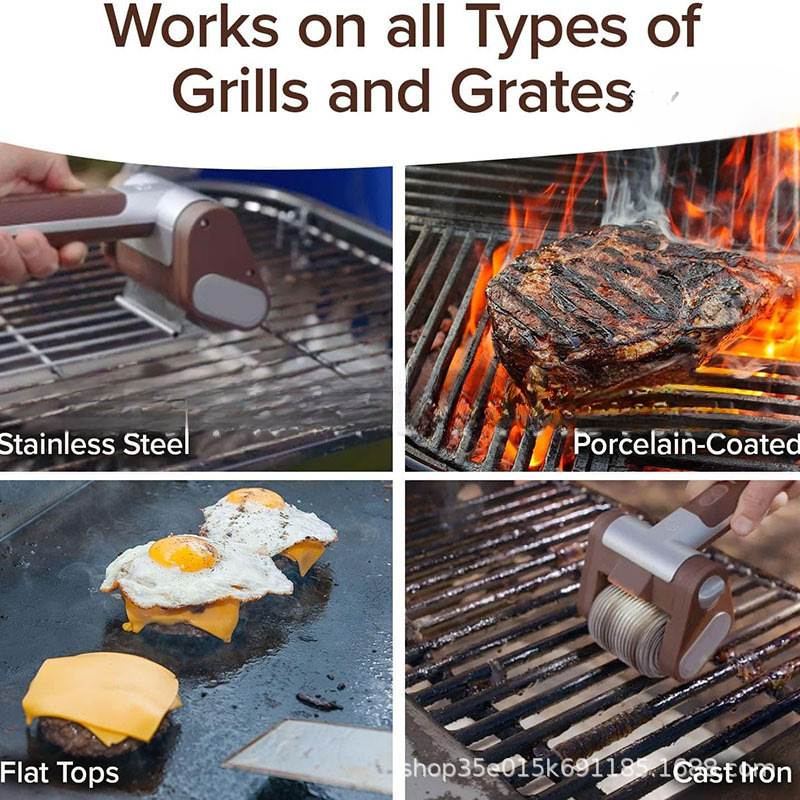 バーベキュー クリーナー ブラシ 無毛回転グリル ブラシ ブラシレス回転バーベキュー ブラシ