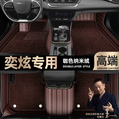 Car Starry Sky Carpet Floor Mats — Ayaqaltılar (Kovriklər) - take-a-photo-of-the-car-model-year-and-leave-a-message-coffee-colored-leather-coffee-colored-nano-fleece-double-layer-model