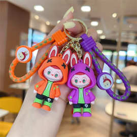 卡通布拉小绵羊钥匙扣可爱龅牙仔立体手办挂饰汽车挂件娃娃机礼品