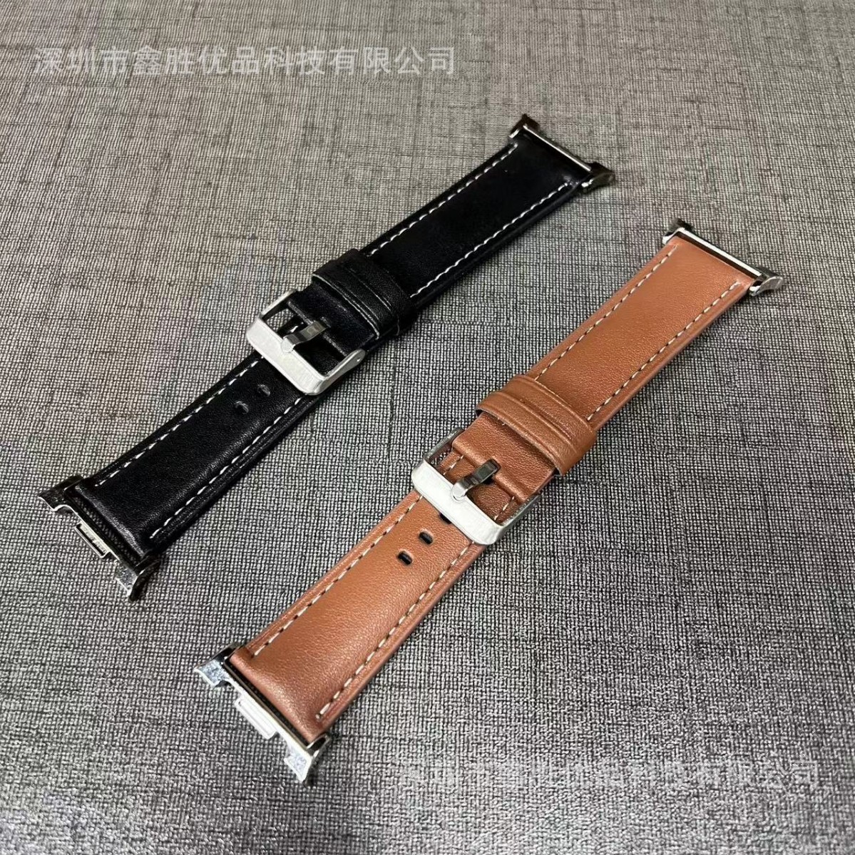 Suitable for Samsung Galaxy Watch Ultra 47Mm/Watch8/8 Classic Pin Buckle Leather Strap