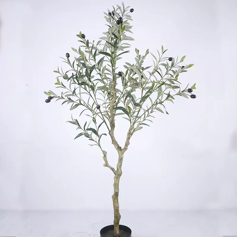 仿真绿植橄榄树盆栽室内大型北欧风客厅服装店装饰假植物落地摆件