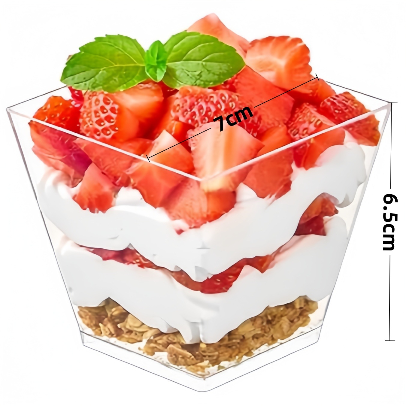 Vaso Desechable de Plástico para Mousse de Plástico PS Desechable para Postres y Repostería image 58
