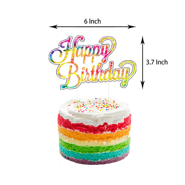 Birthday party decorative supplies cake account