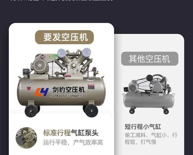 Real stone paint industrial air compressor, high-pressure air compressor for painting, 220V large and small air pumps, 380V for auto repair