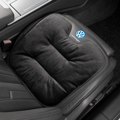Flannel Warm Seat Cushion Modification, Seat cushion, seat cover - flannel-noble-black-volkswagen-front-row-1-piece