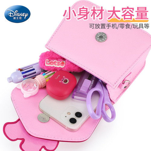 Disney Children's Crossbody Bag for Little Girls Strawberry Bear Girl's Birthday Gift Cartoon Baby Girl Pearl Tote Bag
