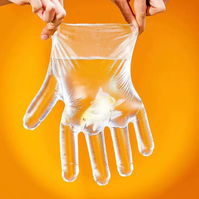 Disposable gloves, small bag, transparent durable pack, increased thickness