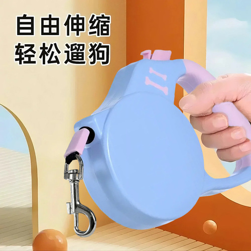 Cross-border dog leash chest and back strap outdoor walking automatic retractable leash for Corgi Shiba Inu wholesale