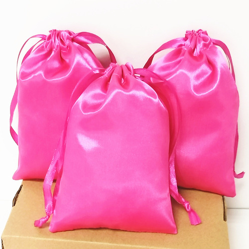 Satin bag, silk bag, wig dust bag