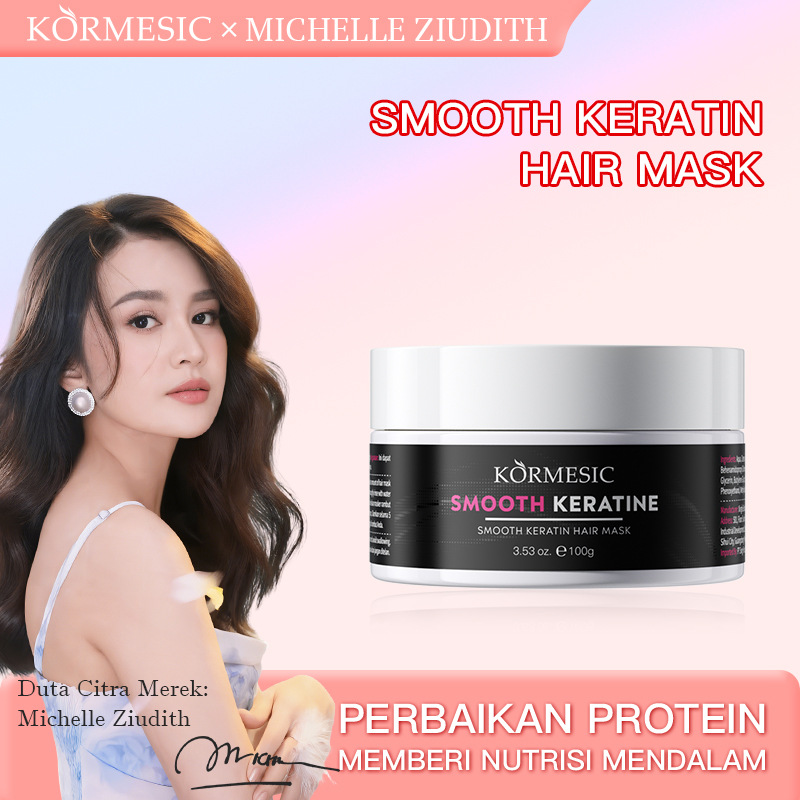 BPOM Indonesia KORMESIC queratina suavizante máscara para el cabello máscara de cuidado fluido comercio exterior al por mayor transfronterizo