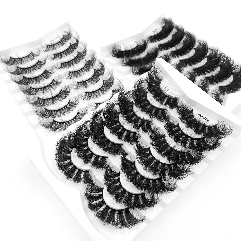 25mm Fluffy Three-dimensional Multi-layer Mink-like False Eyelashes 7 Pair display picture 3